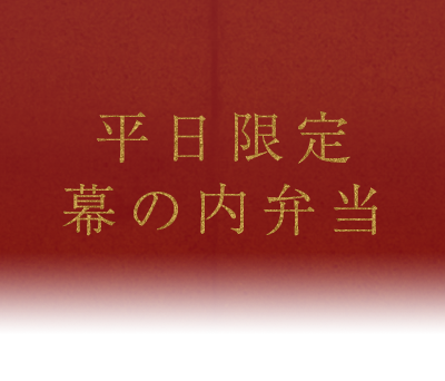 平日限定 幕の内弁当