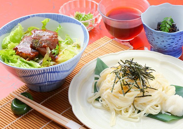 稲庭うどん定食(冷)